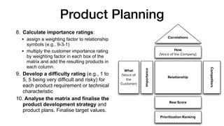Tools and Techniques of Quality Planning | PDF