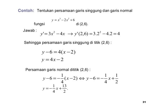 29 Contoh Soal Turunan Sepihak Kumpulan Contoh Soal