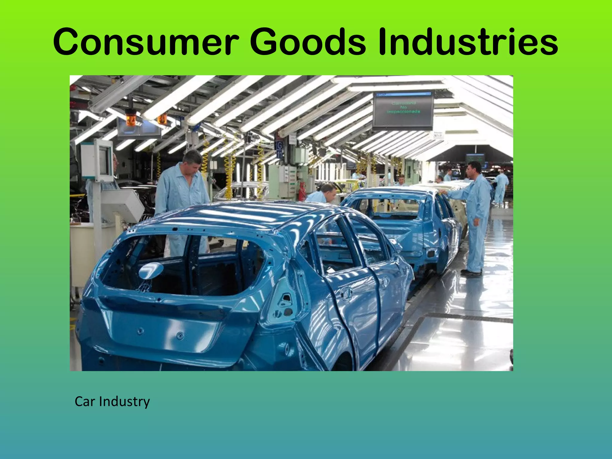 Consumer Goods Industries
Car Industry