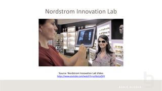 Nordstrom Innovation Lab
Source: Nordstrom Innovation Lab Video
https://www.youtube.com/watch?v=szr0ezLyQHY
 
