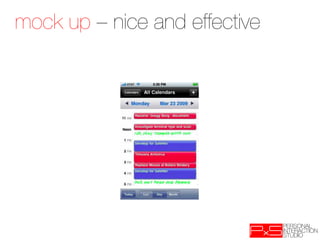 mock up – nice and effective
 