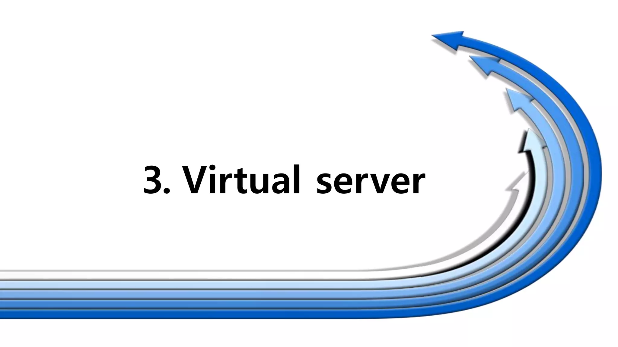 3. Virtual server
 