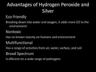 Waste Water Sanitation with Hydrogen Peroxide and Silver | PPTX