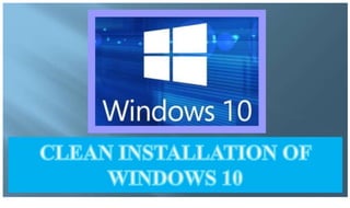 How to Reformat Computer Windows 10 - Clean Installation of Windows 10