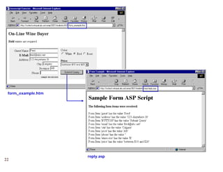 form_example.htm




                    reply.asp
22
 