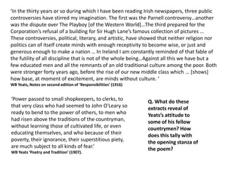 04 yeats september 1913 | PPTX