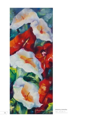38
Anturios y cartuchos
Óleo - 36 x 86 cm.
 