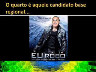 Marketing Político passo a passoNo meio político temos cinco tipos de candidatos: