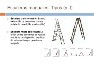 Prevención de Riesgos Laborales. Seguridad en Escaleras Manuales | PDF ...