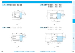 ギヤヘッド組合せ外形寸法図
    可変速タイプインダクションモータ（リード線）                                                                                                                                                                                                                                   縮尺1/4単位mm
                                                                                                                                                                                                                                                                           モイ
                                                                                                                                                                                                                                                                           ーン
                                                                                                                                                                                                                                                                           タダ
                                                                                                                                                                                                                                                                            ク
                                                                                                                                                                                                                                                                            シ
                                                                                                                                                                                                                                                                            ョ
                M81A25GV4L ＋ M8GA□M（B）                                                                                                                          M91C60GV4L ＋ M9GC□B（M9GD□B）
   □80㎜ 25W     M81A25GV4Y ＋ M8GA□M（B）                                                                                           □90㎜ 60W                       M91C60GV4Y ＋ M9GC□B
                                                                                                                                                                                  （M9GD□B）
                                                                                                                                                                                                                                                                            ン



                                                                                                                                                                M91C60GV4L ＋ M9GS□B（M9GT□B）                                                                                モレ
                                                                                                                                                                                                                                                                           ーバ
                                                                                                                                                                M91C60GV4Y ＋ M9GS□B（M9GT□B）                                                                                ター
                                                                                                                                                                                                                                                                            シ
                                                                                                                                                                                                                                                                            ブ
                                                                                                                                                                                                                                                                            ル


                                                                                                                                                                                      217                                 38
                                                 117(127)                       32                                                                                            150                       67
                                    10           85               32(42)                                                                                                                            8             12 7     31                                               三
                                                                                                                                                                                                                                                                            相
                                                              7                     25                                                                                                                                                                                      モ
                                                                            6                                                                                    40                           7.5                                                                           ー




                                                                                              Φ10h7




                                                                                                                                                                                                                                 Φ15h7
                                                                                                                                                                                                                                                                            タ
                                                                                                                                                                                                                           25




                                                                                                      Φ30
                           MAXΦ86




                                                                                                                                                                                                                                         Φ34
                            Φ40




                                                                                                                                                                                                                                                                           モ電
                                                                                                                                                                                                                                                                           ー磁




                                                                                                                                                         □92
                                                                                                                                                                                                                           29                                              タブ
                                                                                                                                                                                                                                                                            レ
                                                                                                                                                                                                                                                                            ー
                                                                                                                                                                                                                                                                            キ
                                           モータリード線300±30mm 3本                                                                                                                                                                                                               付
                                                 AWG20
                               タコジェネレータリード線300±30mm 2本
                                       AWG20                                                                                                                           モータリード線300±30mm 3本                                                                                  モイ可
                                                                                                                                                                            AWG20                                                                                          ーン変
                                                                                                                                                                                                                                                                           タダ速
                                                                                                                                                                             タコジェネレータリード線260±30mm 2本                                                                        クタ
                                                                                                                                                                                     AWG20                                                                                  シイ
                                                                                                                                                                                                                                                                            ョプ
                                                                                                                                                                                                                                                                            ン


                     ※（ ）内寸法は減速比1/20以上の寸法を表わします。                                                                                                                     ※上図のギヤヘッドの寸法はM9GC□Bのものです。
                                                                                                                                                                                                                                                                           モレ可
                ※図面はアースネジ付です。100V仕様のモータにはアースネジは付きません。                                                                                                          ※図面はアースネジ付です。100V仕様のモータにはアースネジは付きません。                                                                       ーバ変
                                                                                                                                                                                                                                                                           ター速
                                                                                                                                                                                                                                                                            シタ
                                                                                                                                                                                                                                                                            ブイ
                                                                                                                                                                                                                                                                            ルプ
                M91A40GV4L ＋ M9GA□M（B）                                                                                                                          M91C90GV4L ＋ M9GC□B（M9GD□B）
   □90㎜ 40W     M91A40GV4Y ＋ M9GA□M（B）                                                                                           □90㎜ 90W                       M91C90GV4Y ＋ M9GC□B
                                                                                                                                                                                  （M9GD□B）
                                                                                                                                                                                                                                                                           単電可
                                                                                                                                                                M91C90GV4L ＋ M9GS□B（M9GT□B）                                                                                相磁変
                                                                                                                                                                                                                                                                           モブ速
                                                                                                                                                                M91C90GV4Y ＋ M9GS□B（M9GT□B）                                                                                ーレタ
                                                                                                                                                                                                                                                                           ターイ
                                                                                                                                                                                                                                                                            キプ
                                                                                                                                                                                                                                                                            付


                                                 147(165)                            32                                                                                             239                                         45
                             10                                    42(60)                                                                          2.6                 172                                   87                                                            ユ   可
                                           105                                                                                                                                                                                                                             ニ   変
                                                        7.5                                                                                                                                         8                    12 7   38
                                                                                5                                                                                                                                                                                          ッ   速
                                                                                                                                                                  86                  86                                                                                   ト   タ
                                                                                         25                                                                                                   7.5
                                                                                                      Φ12h7




                                                                                                                                                                                                                                                                           モ   イ




                                                                                                                                                                                                                                               Φ18h7
                                                                                                                                                                                                                                                                           ー   プ
                                                                                                                                                                                                                                  30                                       タ
                                                                                                              Φ36
                  MAXΦ95




                                                                                                                                                                                                                                                       Φ40
                   Φ40




                                                                                                                                                                                                                                                                            C
                                                                                                                                                                                                                                                                            &




                                                                                                                                                  □92
                                                                                                                                                                                                                                                                            B
                                                                                                                                                                                                                                 35                                         モ
                                                                                                                                                                                                                                                                            ー
                                                                                                                                                                                                                                                                            タ

                                                    モータリード線300±30mm 3本
                                                         AWG20
                   タコジェネレータリード線300±30mm 2本                                                                                                    冷却ファン                                                                                                                         2
                           AWG20                                                                                                              リード線230±30mm 2本                                                                                                               極
                                                                                                                                                                                          モータリード線300±30mm 3本
                                                                                                                                                   AWG22                                                                                                                    丸
                                                                                                                                                                                          サーマルプロテクタ300±30mm 2本                                                              軸
                                                                                                                                            タコジェネレータリード線220±30mm 2本                              AWG20                                                                      モ
                                                                                                                                                     AWG20                                                                                                                  ー
                                                                                                                                                                                                                                                                            タ



                     ※（ ）内寸法は減速比1/20以上の寸法を表わします。                                                                                                                     ※上図のギヤヘッドの寸法はM9GS□Bのものです。                                                                              ギ
                ※図面はアースネジ付です。100V仕様のモータにはアースネジは付きません。                                                                                                          ※図面はアースネジ付です。100V仕様のモータにはアースネジは付きません。                                                                        ヤ
                                                                                                                                                                                                                                                                            ヘ
                                                                                                                                                                                                                                                                            ッ
                                                                                                                                                                                                                                                                            ド



  ＊ご使用に際し必ず「取扱説明書」をお読み頂き注意事項を充分ご確認の上、正しくお使いください。                                                                                                         （注）寸法を変更することがありますから、設計用としてご利用の場合はさらに確定寸法をご照会ください。
C-268                                    特長 C-240             システム構成 C-241                       形式の見方 C-241        機種一覧 C-244   仕様 C-258∼C-264         制御関連商品 D-4     オプション E-2                                                                                         C-269
 