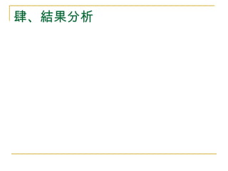 肆、結果分析 