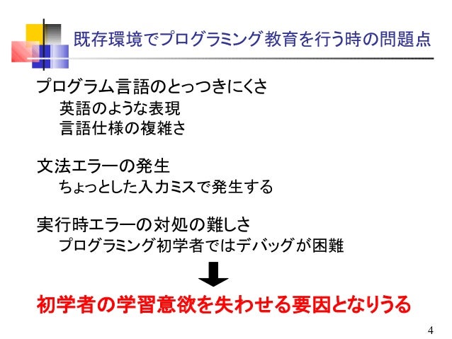 学位 修士 論文公開審査会 入力支援機能を備えた日本語表記による初学者向けプログラミング学習環境の構築