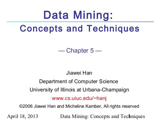 data mining: concepts and techniques ppt