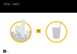 город – товар?
VS
 
