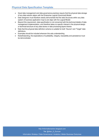05. Physical Data Specification Template | DOCX