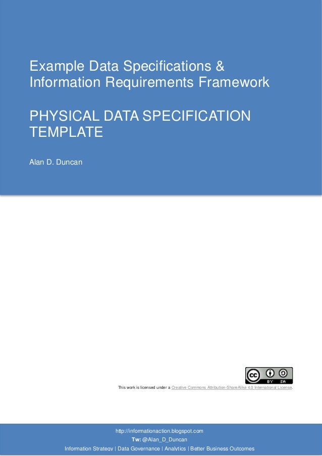 05 physical data specification template reporting specifications template