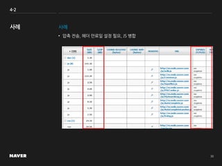 4-2
사례
• 압축 전송, 헤더 만료일 설정 필요, JS 병합
 