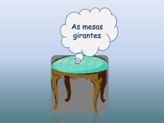 As mesas
girantes
20
 