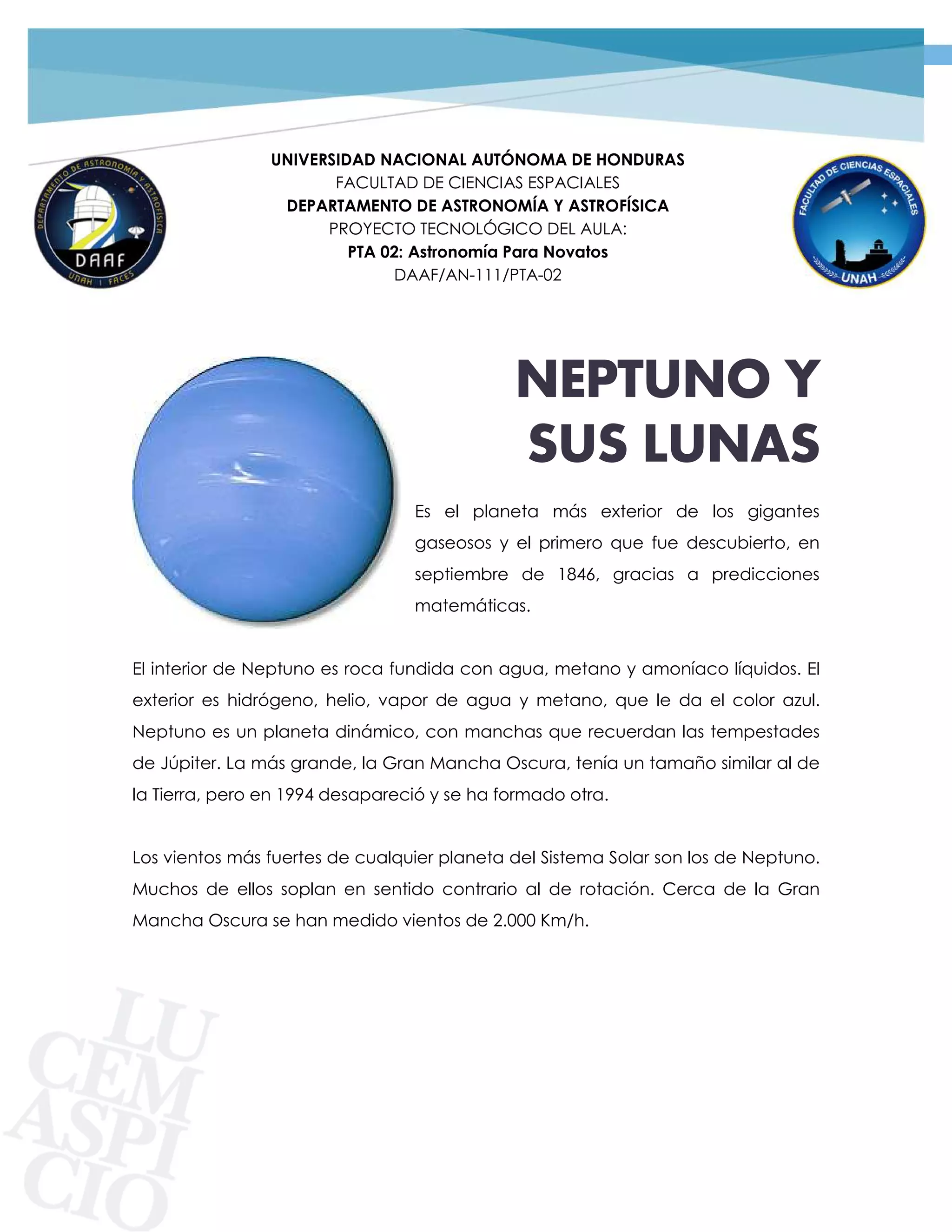 05. Neptuno y Sus Lunas | PDF