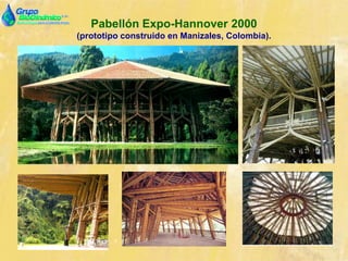 Pabellón Expo-Hannover 2000
(prototipo construido en Manizales, Colombia).
 