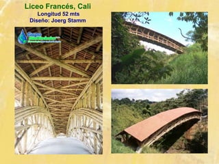 Liceo Francés, Cali
Longitud 52 mts
Diseño: Joerg Stamm
 