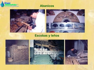 Abanicos
Escobas y leños
 