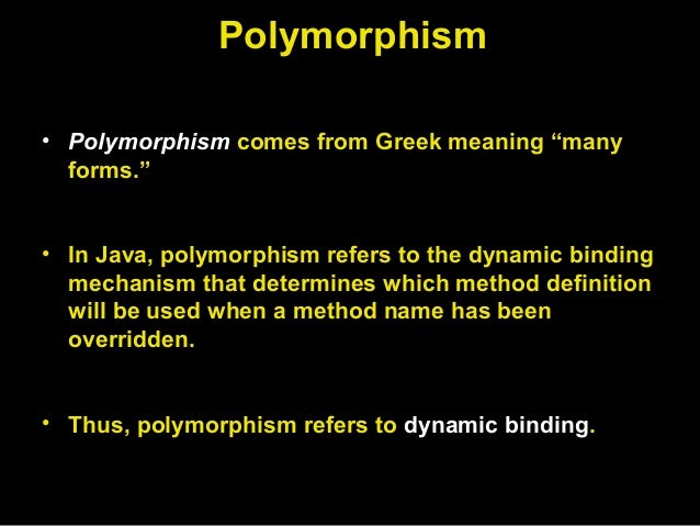 polymorphism java declaration