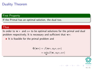 Solution
Derive with respect to x1 and x2
We have two case to take in account: u ≥ 0 and u < 0
The ﬁrst case is clear
What about when u < 0
We have that
θ (u) =
−1
2u2 + 4u if u ≥ 0
4u if u < 0
(18)
69 / 124
 