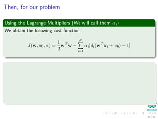 Example
We can apply that to the following problem
min f (x, y) = x2
− 8x + y2
− 12y + 48
s.t x + y = 8
43 / 124
 