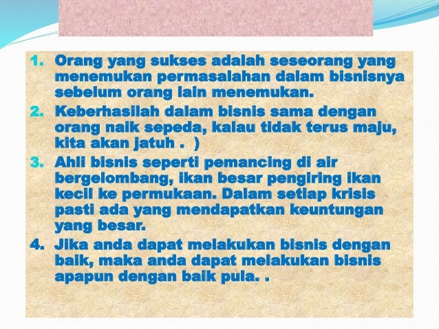 KEWIRAUSAHAAN - Motivasi Bisnis Adi Wiguna 1