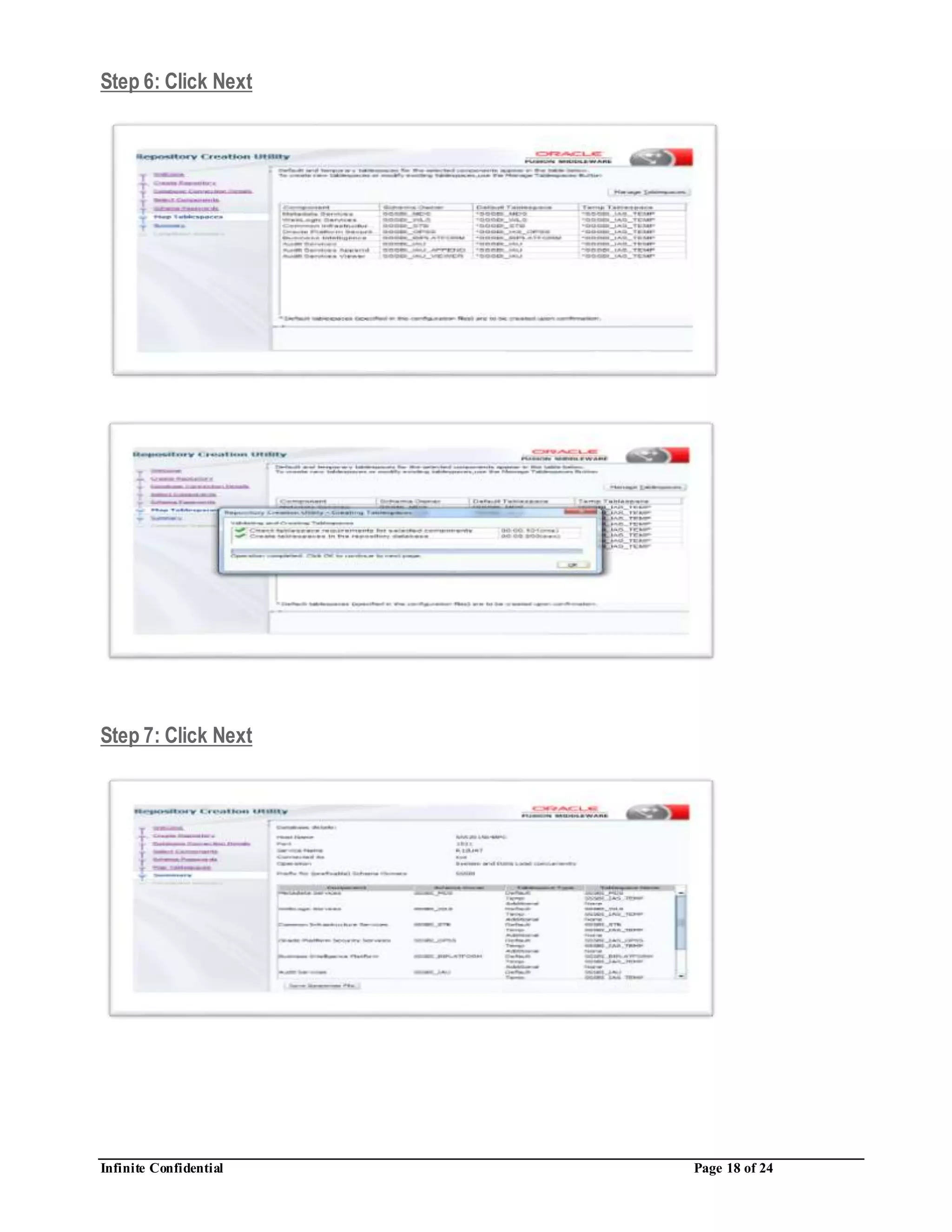 Infinite Confidential Page 18 of 24
Step 6: Click Next
Step 7: Click Next
 