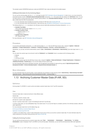 Data archiving in sales and distribution (sd) | PDF