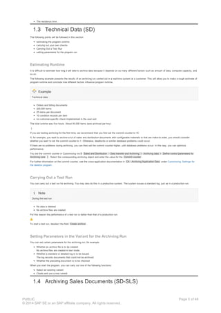 Data archiving in sales and distribution (sd) | PDF
