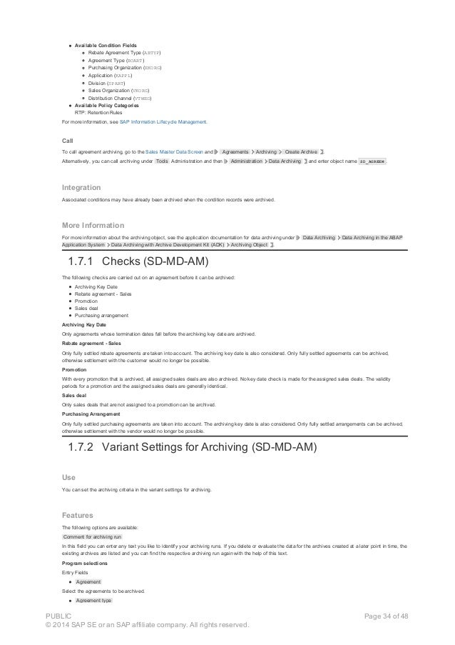 Data Archiving In Sales And Distribution Sd