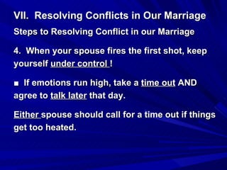 05 17 09 Resolving Conflict In Our Marriage Part 2 Conflict Resolution ...