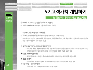 고객가치와 창의적 디자인 사고