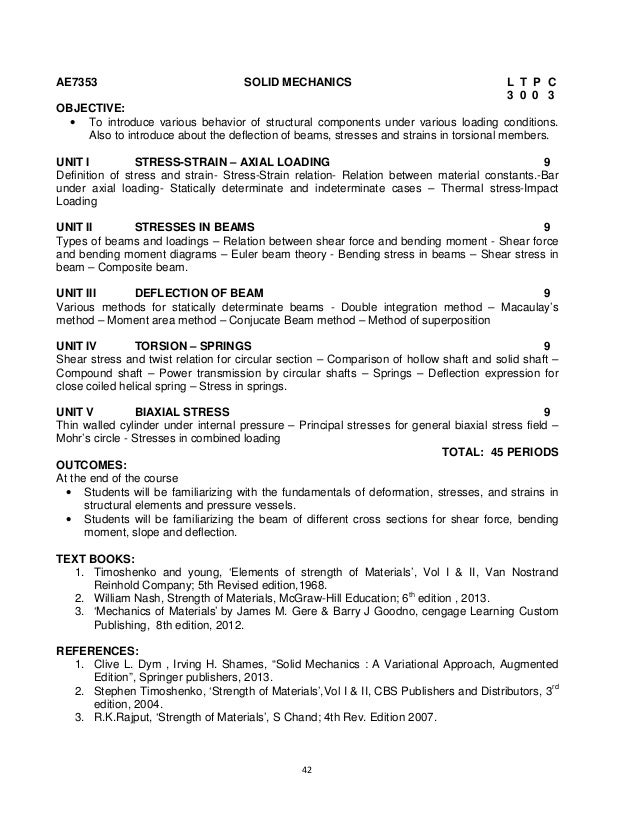 Be Aerospace Syllabus Of Mit Anna University R2015 - 