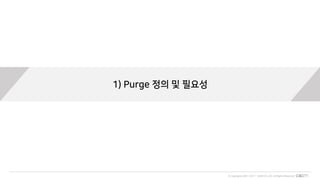 © Copyrights 2001~2017 EXEM CO.,LTD. All Rights Reserved.
1) Purge 정의 및 필요성
 