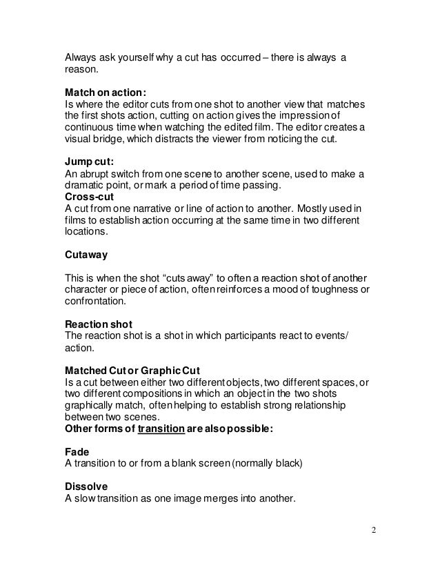 05. editing notes sheet