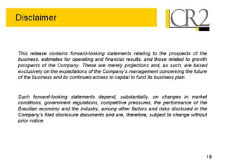 05 19-2008 - 1 q08 earnings presentation