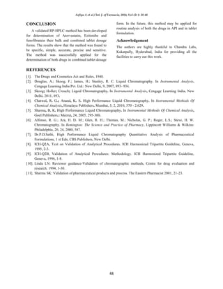 Method development and validation for the estimation of Atorvastatin ...