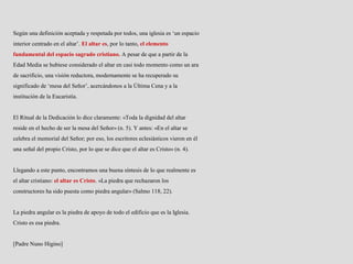 Las partes de una iglesia y los modelos dimensionales