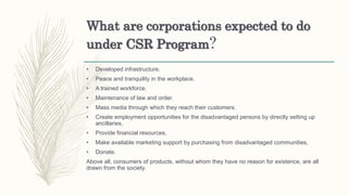 Csr Labor 05. corporate social responsibility concepts | PPTX