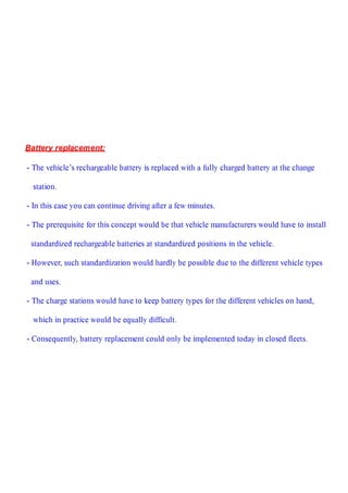  E - Cars, charging systems