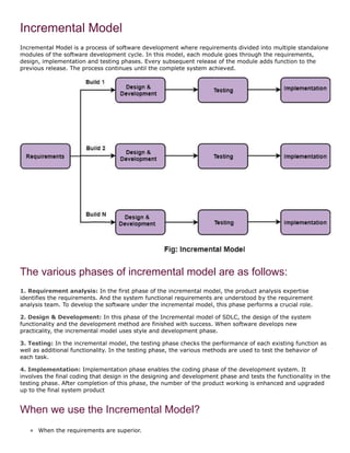 Incremental model (software engineering) | PDF