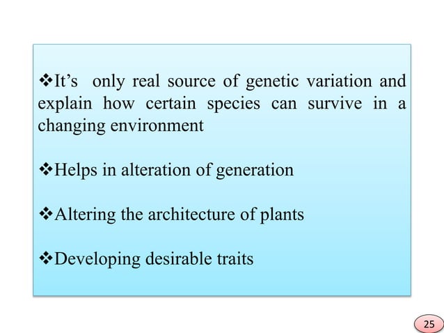 ROLE OF INHERITANCE IN CROP IMPROVEMENT | PPT