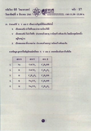'H~Al 17
'
IV ~ fl... ""
1'U81'nfUJYI 4 lJ'UlfllJ 2561 rnn 11.30 - 13.30 cu.
.. "
o qtl !'I Q Q.ct.:t ~Q.I.:t
19. fll'H'U~H'H X Y ua::: Z I1J'Ut1'11tJ1qYI1iYI1JU1J'lJgJ~.:J'U
x aJuoutJ.:~u.,j.:~ Ul,vhltlua:::lunllli'tJu,~~
.
!'I .. , I 0 ,~.. -~ ~I y ... y u u T "" ... ..s
Y llJ'U'Utl.:IU'IU.:J li'Ul Tfnl u1:::fltl'U~1f.l1il~ 3 ~'U~D'1Hvt'U1i:::fl'U l~f.lll1il~~'U~'H'U.:I
tJg,u'H~ IA
.
!'I "" I -1 y ... y v v
Z I1J'U'Utl.:JI'HG1YI1:::1'Hf.l.:llf.l u1:::fltl'U~1f.l1il~ 3 ~'U~U1Hvt'U1i:::fl'U
.
Y 4 v · v .I "" y v ~ v ~
~lfl'UtlfG lgJ1'H1tltftyGfl1:1tlUfi'IJ'Utl.:l X Y ua::: z utJ~flatJ.:~fltJD'l1 'U'Utl ~
1'11X D'11 y 1111 z
1. Na CaC03
C2
H 5
0H
2. K CaC03
C6
H 12
0 6
3. Si C6
H 12
0 6 C2H 5
0H
4. K Na2
C03
C2
H 5
0H
5. Si Na2
C03
C6
H 12
0 6
 
