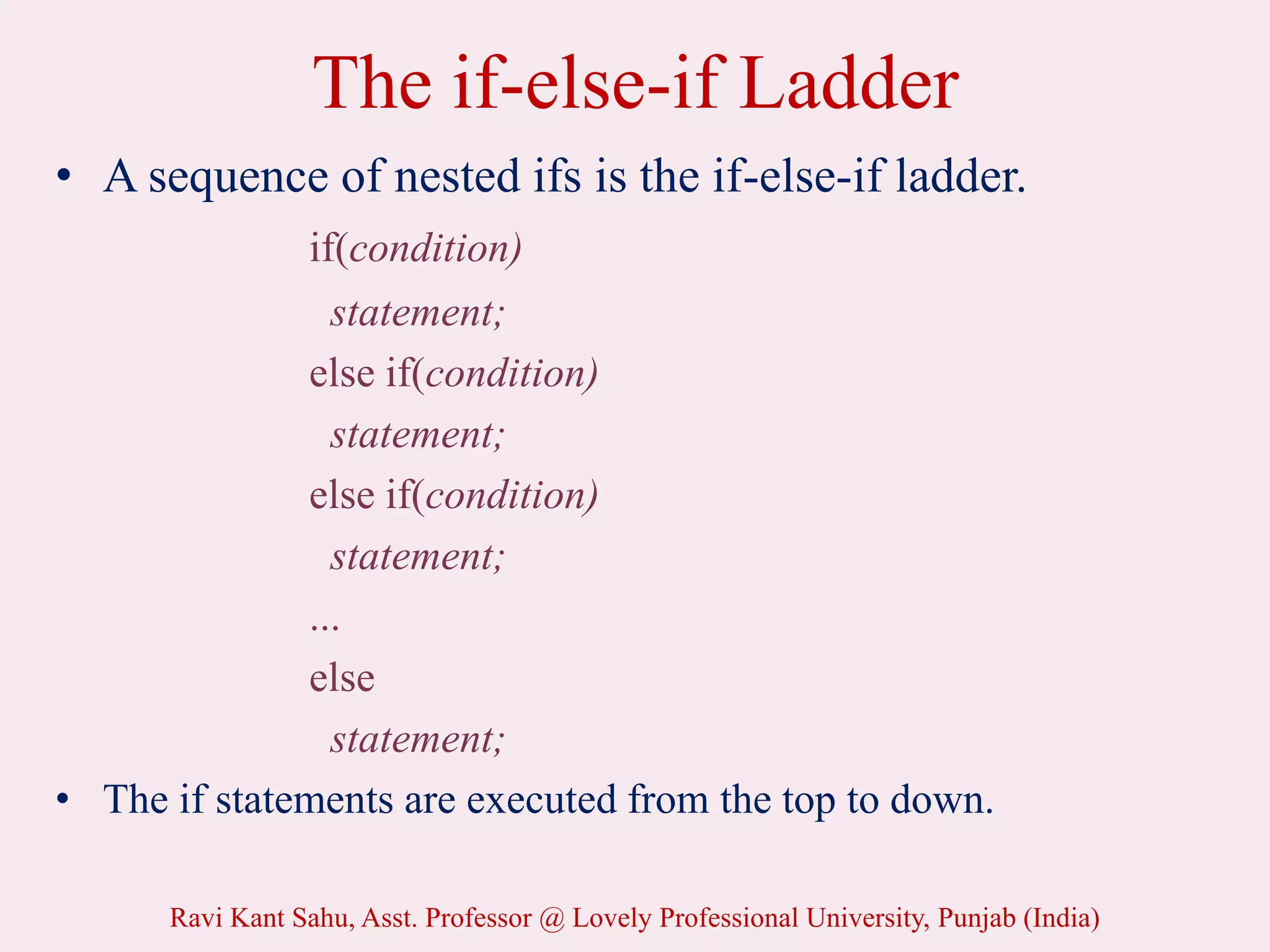 05. Control Structures.ppt