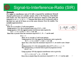 53
Signal-to-Interference-Ratio (SIR)
 