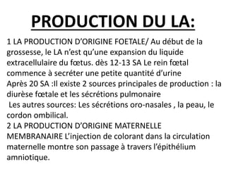 liquide amniotique et les complications. | PDF